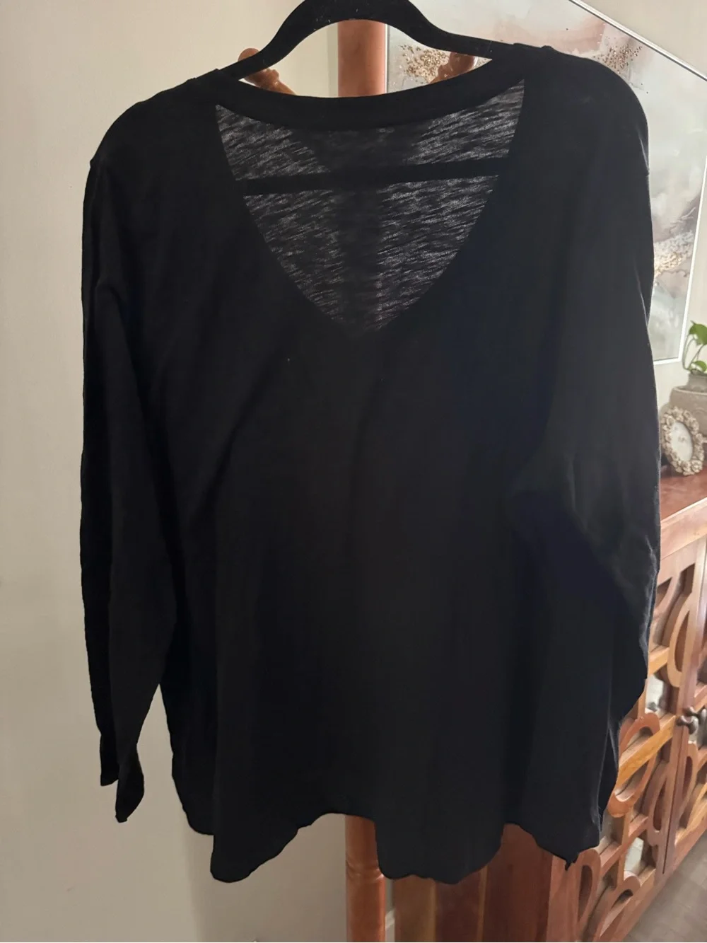 NWT Torrid Heritage Slub Jersey Long Sleeve Top Shirt Tee v Neck Size 2 - Picture 6 of 7